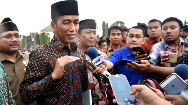 Jokowi di Apel Kebangsaan Pemuda Islam Indonesia. (Foto: dok. Biro Pers Setpres)