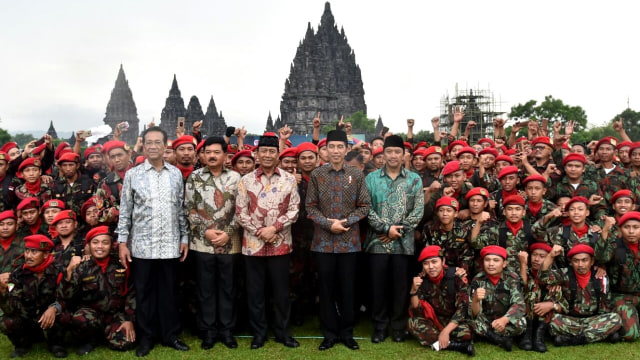 Jokowi di Apel Kebangsaan Pemuda Islam Indonesia. Foto: dok. Biro Pers Setpres