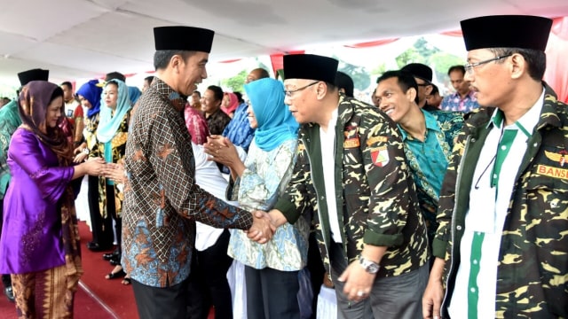 Jokowi di Apel Kebangsaan Pemuda Islam Indonesia. (Foto: dok. Biro Pers Setpres)