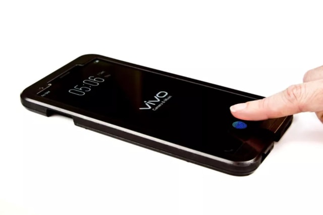 Ponsel Vivo dengan sensor sidik jari Synaptics. (Foto: Synaptics)