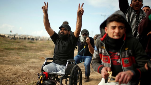 Warga Palestina Ibrahim Abu Thuraya (Foto: REUTERS/Mohammed Salem )