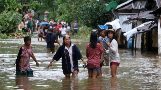 Badai Kai-Tak di Filipina. (Foto: AFP/Alren Beronio)