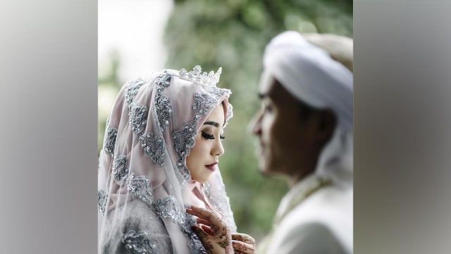 Salmafina saat menikah dengan Taqy Malik (Foto: Instagram @salmafinasunan)