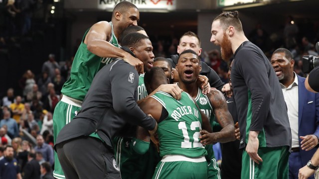 Celtics menang dramatis. (Foto: Brian Spurlock-USA TODAY Sports via Reuters)