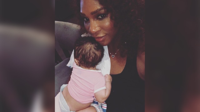 Serena Williams dan Anaknya (Foto: Instagram @SerenaWilliams)