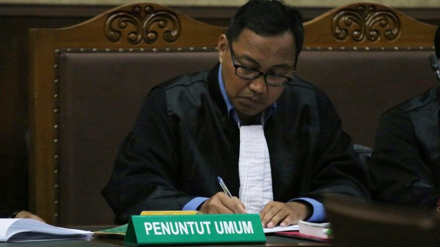 Jaksa Penuntut Umum di Sidang Novanto (Foto: Puti Cinintya Arie Safitri/kumparan)