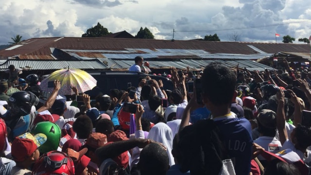 Presiden Jokowi di Nabire (Foto: Yudhistira Amran Saleh/kumparan)