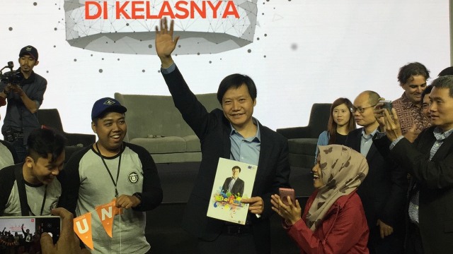 CEO Xiaomi Lei Jun di Jakarta. (Foto: Bianda Ludwianto/kumparan)