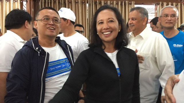 Rini Soemarno di Rakor BUMN di Sumut. (Foto: Ema Fitriyani/kumparan)