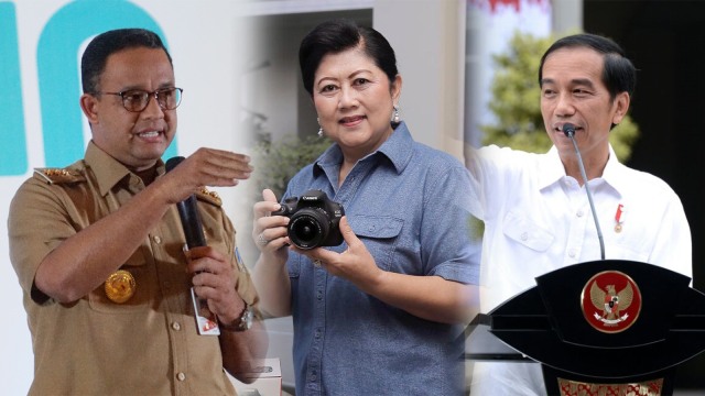 Anies, Ani Yudhoyono, dan Jokowi (Foto: Aditia Noviansyah/kumparan, Dok. Biro Setpres, Instagram @aniyudhoyono)