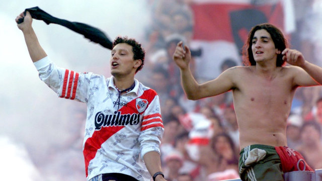 Suporter River Plate di El Monumental. (Foto: AFP/Daniel Luna)