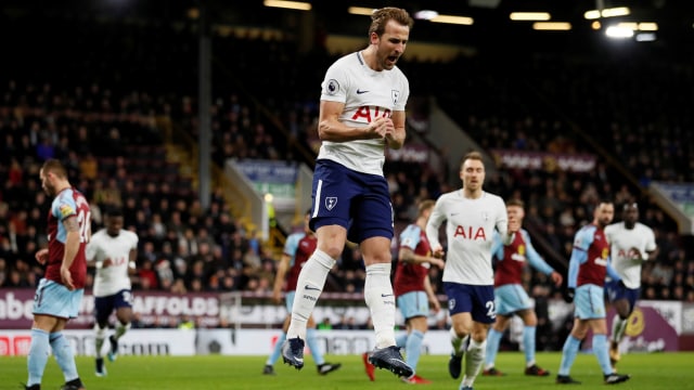 Harry Kane bersinar  di laga melawan Burnley. (Foto:  REUTERS/David Klein )