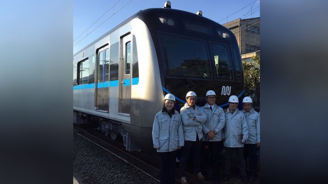 Uji coba MRT Jakarta di Jepang (Foto: Dok. Dirut MRT Jakarta)