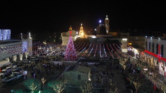 Persiaan Natal di Kota Bethlehem, Palestina (Foto: AFP/Musa El Shaer)