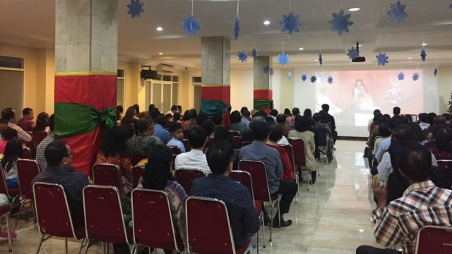 Suasana di lantai 1 Gereja Bukit Moria (Foto: Rafyq Panjaitan/kumparan)
