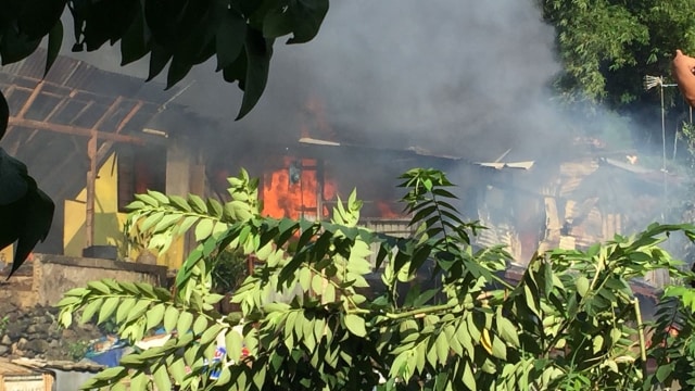 Kebakaran di Jalan Empang, Bogor. (Foto: Muhammad Darisman/kumparan)