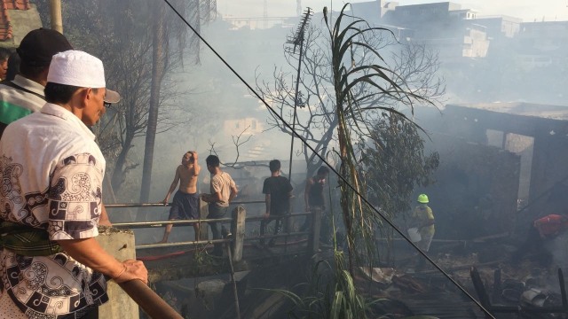 Kebakaran di Jalan Empang, Bogor. (Foto: Muhammad Darisman/kumparan)