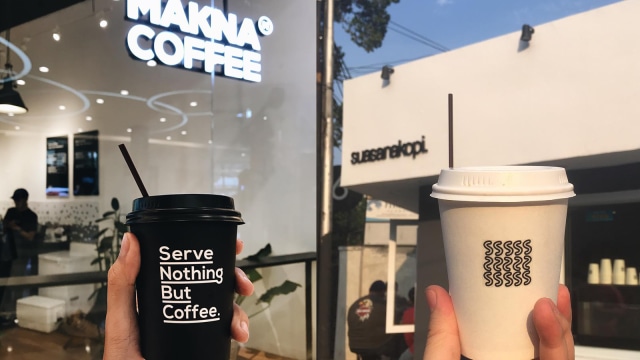 Kedai kopi yang baru berdiri di tahun 2017. (Foto: Instagram @rafiaddict dan @makansampaikenyang)