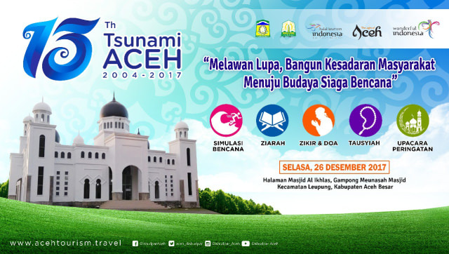 13th tsunami Aceh. (Foto: Twitter @aceh_disbudpar)