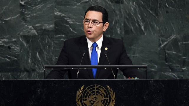 Presiden Guatemala, Jimmy Morales (Foto: AFP/Jewel Samad)