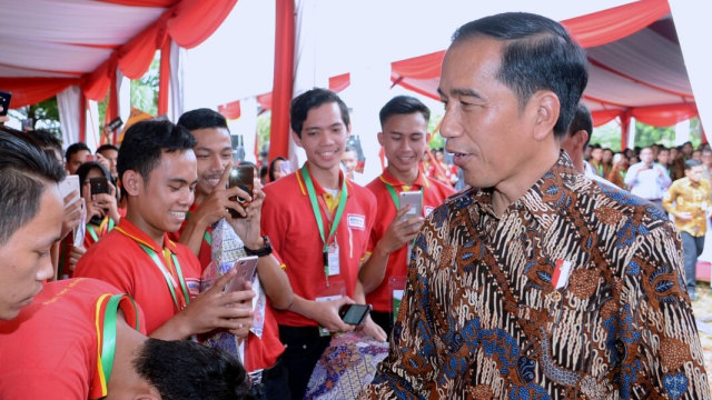 Presiden Joko Widodo di Acara Magang Kemenaker (Foto: Biro Setpres)