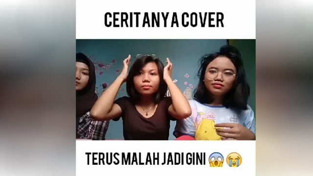 Cikal dan teman-temannya saat cover lagu  (Foto: Instagram @cikalchynthiam)