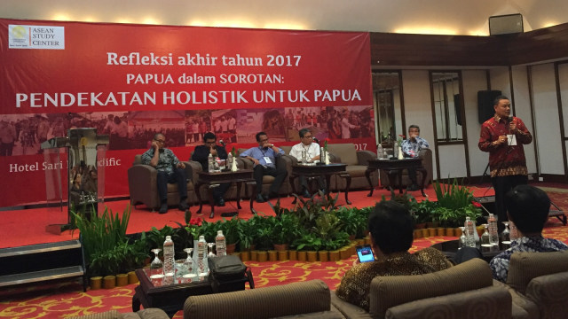 Diskusi Papua dalam Sorotan Asean Study Centre (Foto: Rafyq Alkandy Ahmad Panjaitan/kumparan)