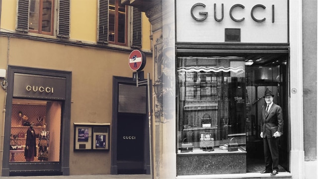 Toko pertama Gucci di dunia, Florence, Italy.  (Foto: Instagram @whereisgara @aboutstyle)