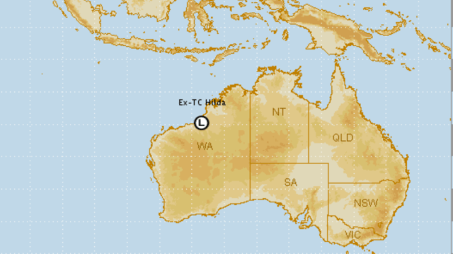 Siklon tropis Hilda di Australia (Foto: http://www.bom.gov.au)
