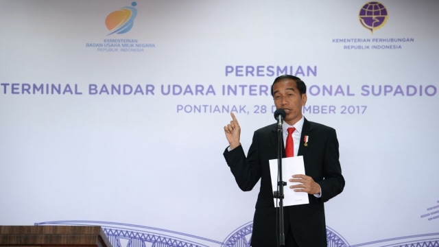 Jokowi di Terminal Supadio, Pontianak (Foto: Dok. Biro Pers Setpres)