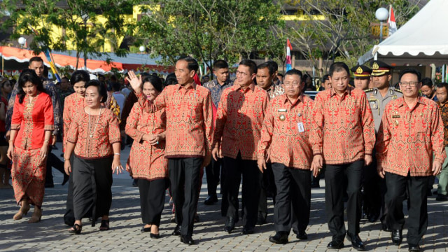 Perayan Natal Presiden Jokowi 2017 di Pontianak (Foto: Biro Pers Setpres)