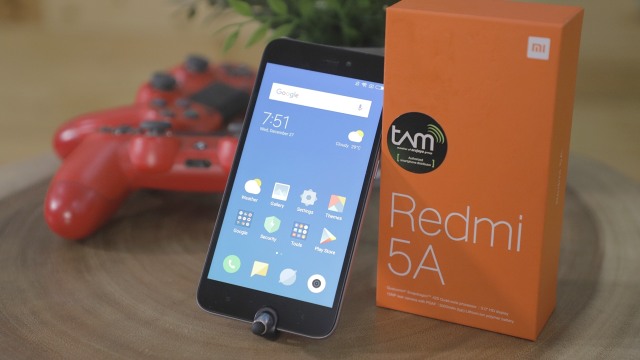 Ponsel Xiaomi Redmi 5A. (Foto: Tomy Wahyu Utomo/kumparan)