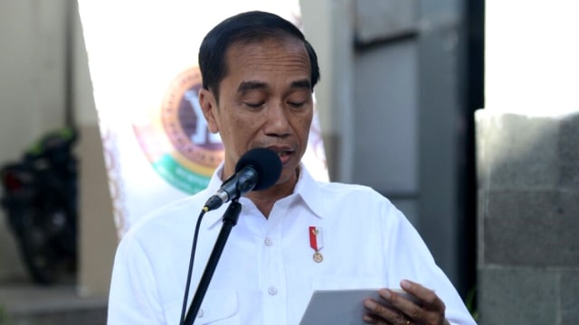 Jokowi resmikan enam pasar di Kalimantan Barat. (Foto: Dok.Biro Pers Setpres)