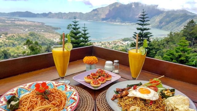 Lakeview Restaurant, Kintamani. (Foto: Facebook Lakeview Forest Garden)