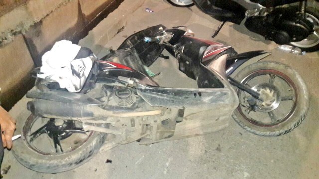 Kecelakaan di Jalan Raya Akses Marunda (Foto: Twitter @TMCPoldaMetro)