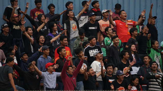 Suporter Persija Jakarta, The Jakmania. (Foto: Iqbal Firdaus/kumparan)