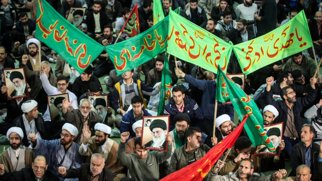Demonstrasi di Iran. (Foto: AFP/Hamed Malekpour/Tasnim News)