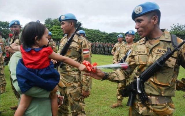 Sukses Kawal Misi Perdamaian, Anggota Satgas Konga UNIFIL 2017 Disambut Penuh Apresiasi