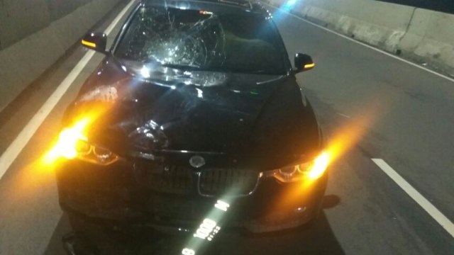 Kecelakaan di JLNT Casablanca (Foto: Twitter.com/TMCPoldametro)