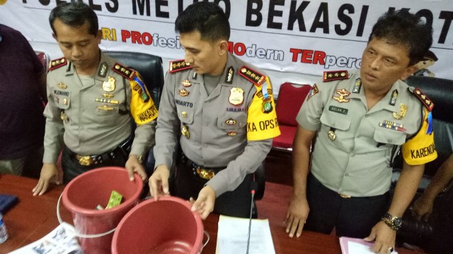 Barang Bukti Release Polres Bekasi Kota (Foto: Kevin/kumparan)