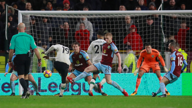 Sadio Mane membuat Liverpool unggul. (Foto: Reuters/Jason Cairnduff )