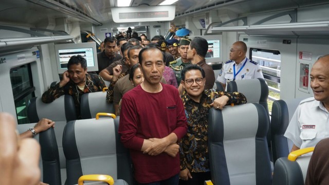 Peresmian Kereta Bandara Soekarno Hatta  (Foto: Fanny Kusumawardhani/kumparan)