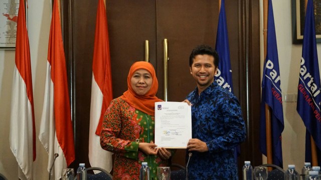 Khofifah Indar Parawansa dan Emil Dardak (Foto: Fanny Kusumawardhani/kumparan)