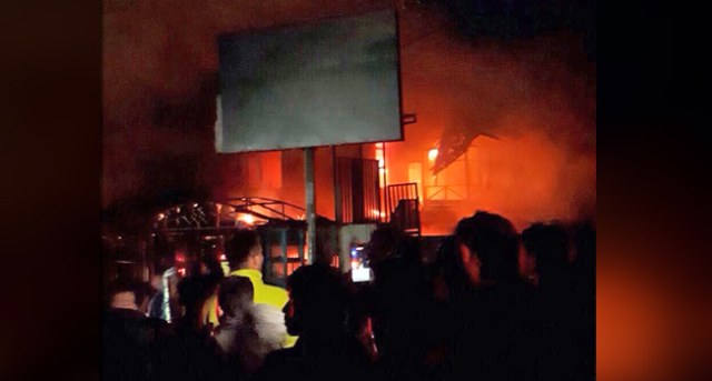 Kebakaran di Pasar Cisaat Kabupaten Sukabumi, 3 Kios Hangus Terbakar
