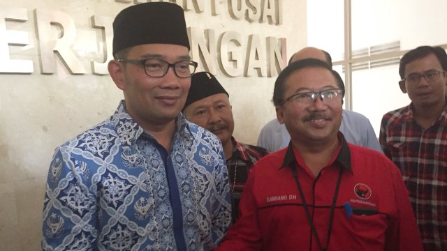 Ridwan Kamil Menyambangi PDI-P (Foto: Paulina/kumparan)