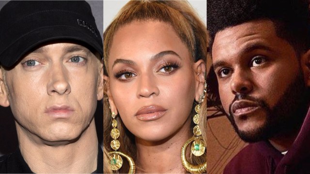 Eminem, Beyonce, The Weeknd (Foto: REUTERS/Instagram)
