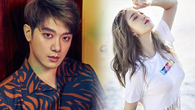 Minhwan 'FT Island' dan Yulhee eks 'Laboum'. (Foto: Facebook @Laboum dan Dok. FNC Entertainment)