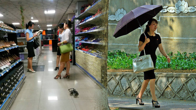 Fashion Korea Utara vs Korea Selatan (Foto: Instagram @jakaparker)