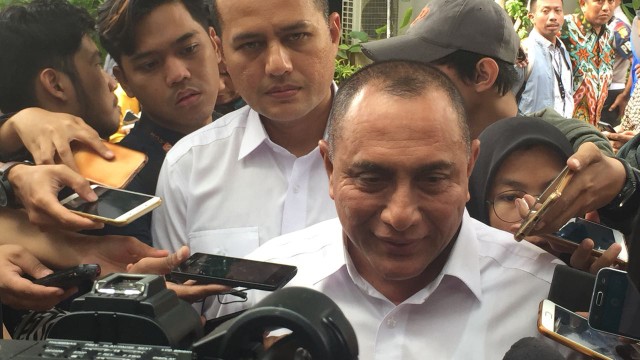 Edy Rahmayadi tiba di DPP Partai Golkar (Foto: Mirsan Simamora/kumparan)