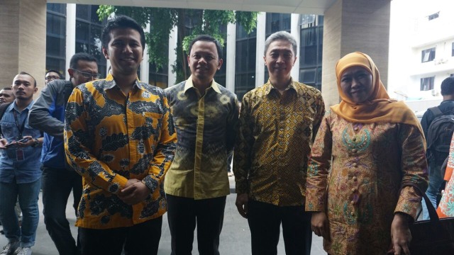 Emil Dardak, Bima Arya, Dedie dan Khofifah (Foto: Jamal Ramadhan/kumparan)